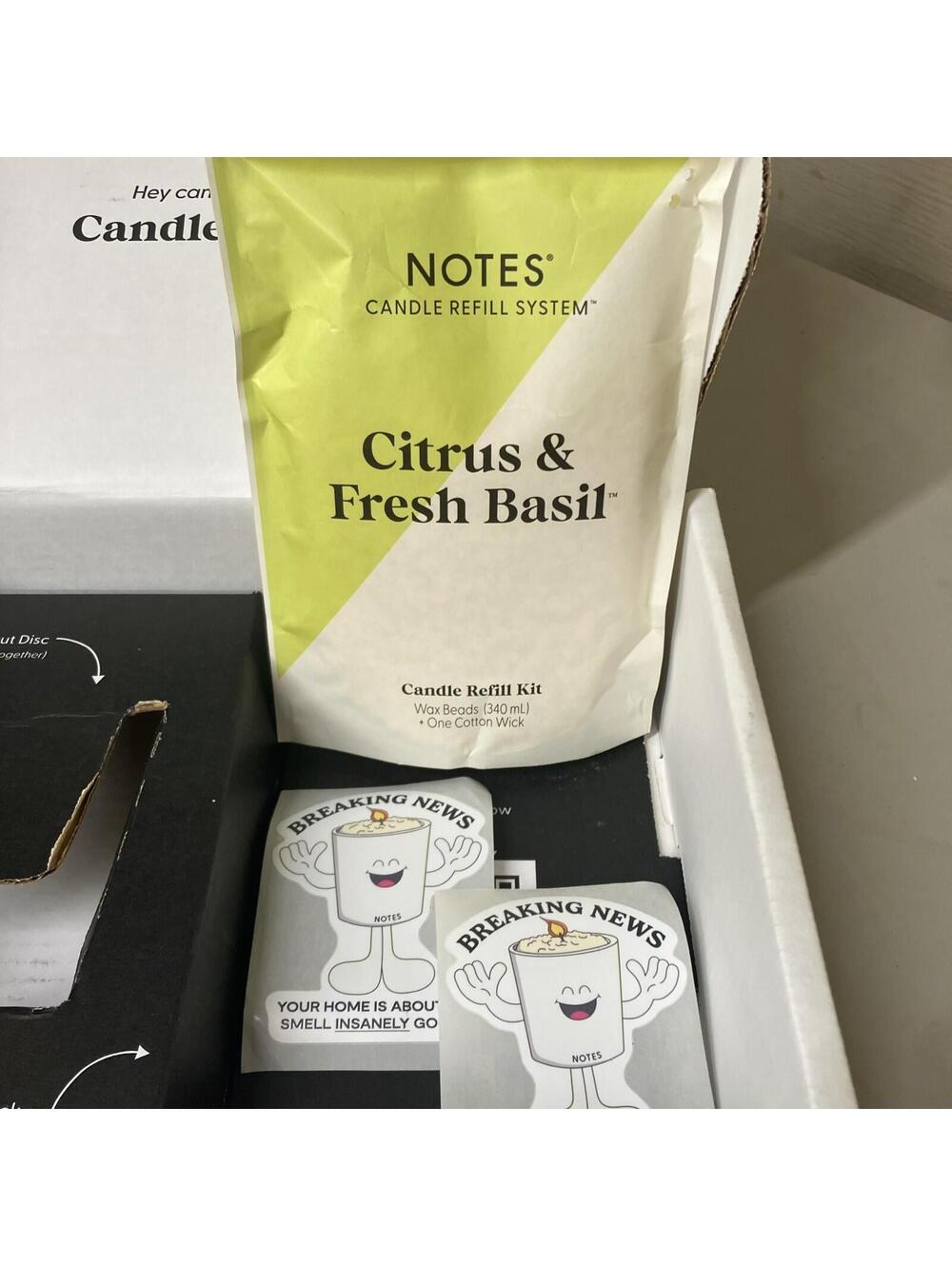 NOTES Candle Refill Starter Kit w/2 Refill Bags New Open Box - Picture 4 of 7